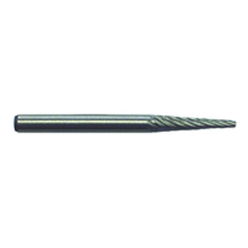 1/8 × 9/16 × 1/8″ SH Cone Shape - HSS - Burr - Exact Tool & Supply