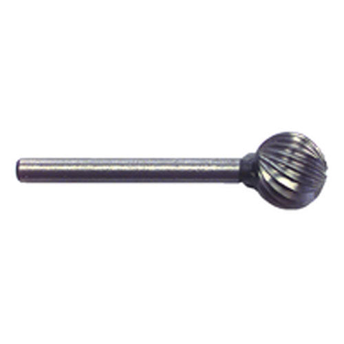 3/8 × 1/8″ SH Ball End Shape - HSS - Burr - Exact Tool & Supply