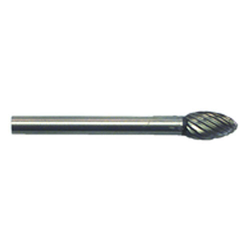 3/16 × 3/8 × 1/8″ SH Oval Shape - HSS - Burr - Exact Tool & Supply