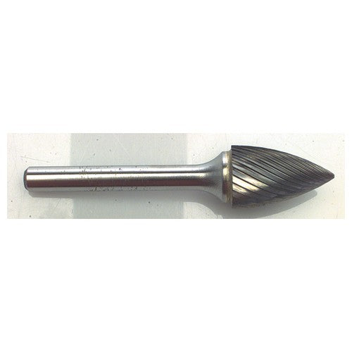 1/8 EdgeHog Flame Miniature Carbide Bur SH-41L3 3″ OAL Standard - Exact Tool & Supply