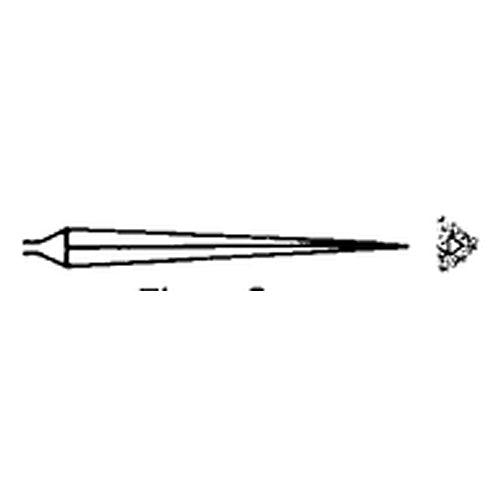 Quality Import Diamond Needle File - 3″ Diamond Length-5-1/2″ Overal Length-100 Grit-3 Square - Exact Tool & Supply
