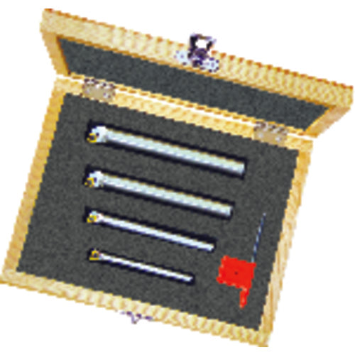 Coolant Thru Boring Bar Set - 1/4, 5/16, 3/8, 1/2″ SH - Exact Tool & Supply