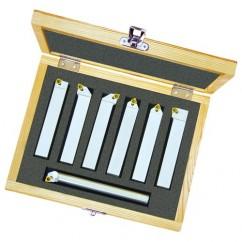 6 Sq & 1 Rnd SH - 5/16" Sq SH-1/4" Round SH - Turning Kit - Exact Tool & Supply