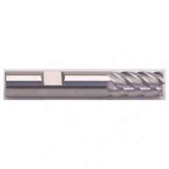 1/2" Dia. - 2-1/2" OAL - AlTiN - 45°-HP Stub End Mill - 5 FL - Exact Tool & Supply