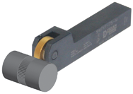 Single Wheel Fixed D Knurl Wheel; 1/2 x 1/2 SH - Exact Tool & Supply