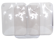 Replacement Shields - 10 x 12" - Lexan / Flat - Exact Tool & Supply