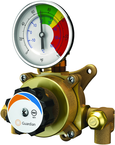 Guardian tempering valve blends hot and cold water to deliver tepid water. Valve has flow capacity of 2 to 6 gallons per minute (GPM). Valve can be used with an eyewash, eye/face wash, dual purpose eyewash/drench hose or drench hose unit. - Exact Tool & Supply
