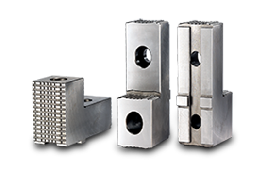 Auto Strong Hard jaw for hydraulic power chuck - Part # HJ40-1 - Exact Tool & Supply