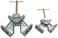 90Á Cast Iron Clamp - #C40 - 4" Capacity - Exact Tool & Supply
