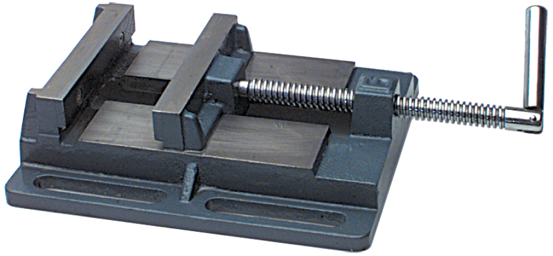 Drill Press Vise with Slotted Base - 4" Jaw Width - Exact Tool & Supply
