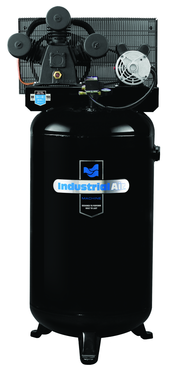 80 Gal. Single Stage Air Compressor, Vertical, Medium Duty Cast Iron - Exact Tool & Supply