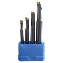 Set of 4 Boring Bars - Includes 1 of Each: A05HSCLCR2, A06JSCLCR2, A08KSCLCR2, A10MSCLCR2 - Exact Tool & Supply
