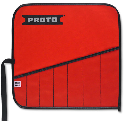 Proto Red Canvas 7-Pocket Tool Roll - Exact Tool & Supply