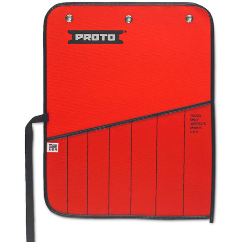 Proto Red Canvas 7-Pocket Tool Roll - Exact Tool & Supply
