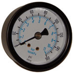1/4 NPT Hydraulic Bottom Gauge 10000 PSI - Exact Tool & Supply