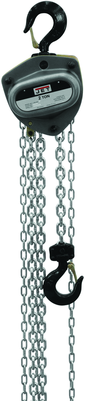 L-100-1000WO-30, 10-Ton Hand Chain Hoist with 30' Lift & Overload Protection - Exact Tool & Supply