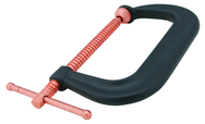 408-P, 400-P Series C-Clamp, 0" - 8-1/4" Jaw Opening, 5" Throat Depth - Exact Tool & Supply