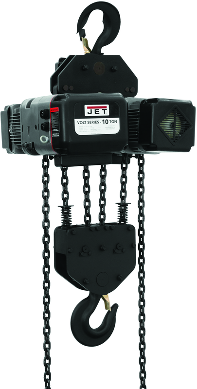 1AEH-32-10, 1-Ton VFD Electric Hoist 1-Phase or 3-Phase with 10' Lift - Exact Tool & Supply