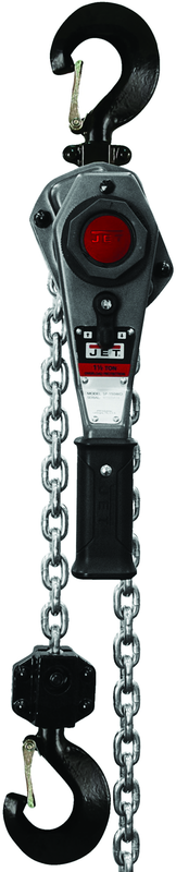 JLH Series 1-1/2 Ton Lever Hoist, 10' Lift with Overload Protection & Shipyard Hooks - Exact Tool & Supply