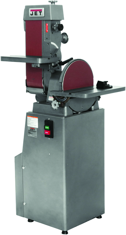 J-4200A, 6 x 48 Industrial Combination Belt and Disc Finishing Machine 115V 1Ph - Exact Tool & Supply