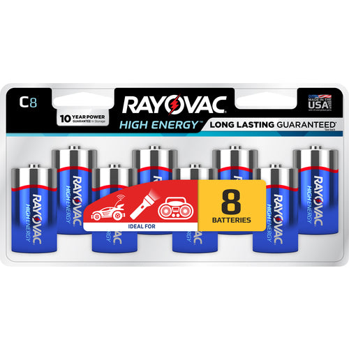 C High Energy Alkaline Batt-8Pk - Exact Tool & Supply