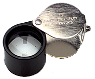#816171 - 10X Power - 15.8mm Round - Hastings Triplet Folding Magnifier - Exact Tool & Supply