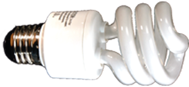 15 Watt Full Spectrum spiral Fluorescent CLOC - Exact Tool & Supply