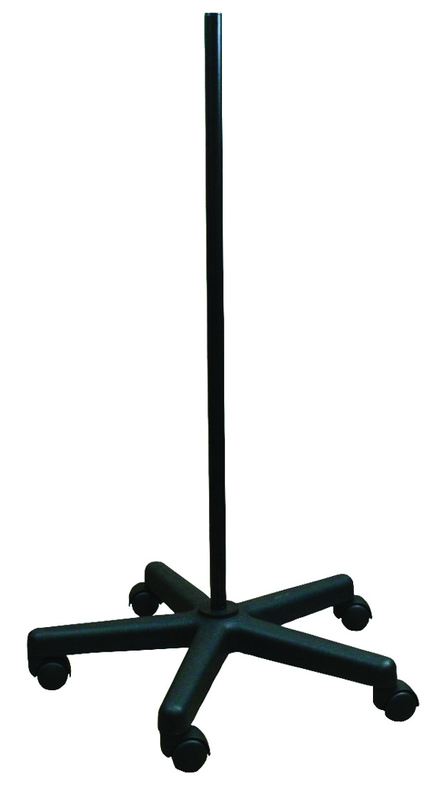 40.5" Weighted Floor Stand - 5 Caster Wheels - Exact Tool & Supply