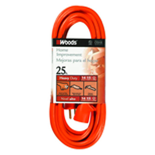 Extension Cord - 25' HD 1-Outlet (Outdoor Style) - Exact Tool & Supply
