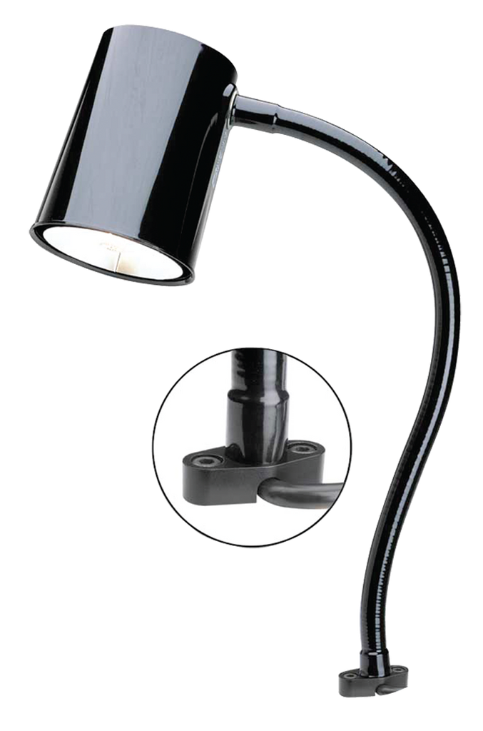 Gooseneck Machinery Light - 24" OAL- Clamp Mount - Exact Tool & Supply