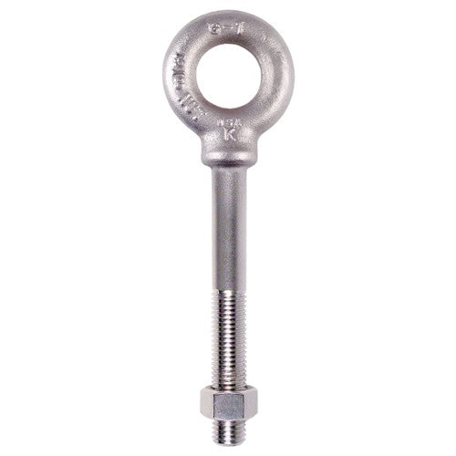 Plain Pattern Nut Eye Bolt - 35/8″-11 Thread Size, 1 3/8″ Eye Diameter - Exact Tool & Supply
