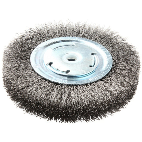 Brush - 6″ × 1″ Wire Wheel Crimped - Exact Tool & Supply
