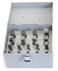 108 Pc. Blind Hole Spotters Set - 1/8 - 21/32 x 32nds - Exact Tool & Supply