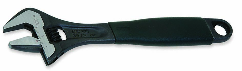 1-3/16" Opening - 10" OAL - Adjustable Wrench with Ergo Comfort Handle - Exact Tool & Supply