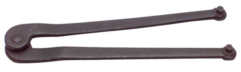3'' Dia. Capacity - 8-1/4'' OAL - Adjustable Face Spanner Wrench - Exact Tool & Supply
