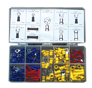 185 Piece - Electrical Terminal Assortment - Exact Tool & Supply