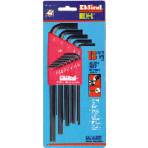 13 Pieces-0.050″-3/8″ Long Arm Style - Hex Key Set - Exact Tool & Supply