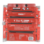 9 Piece - 5/64 - 1/4" T-Handle Style - Ball End Hex Key Set with Cushion Grip - Exact Tool & Supply