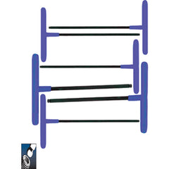 6 Pieces-2.0-6 mm T-Handle Style - Ball End Hex Key Set with Cushion Grip - Exact Tool & Supply