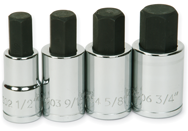 6 Piece - 8mm - 19mm - 1/2" Drive - Metric Hex Bit Socket Set - Exact Tool & Supply