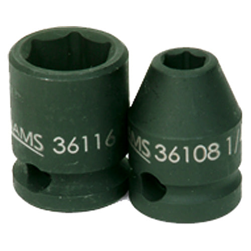 11 mm × 1 7/16″ Overall Length-1/2″ Drive-6 Point - Metric Impact Socket - Exact Tool & Supply