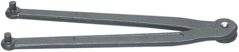 2'' Dia. Capacity - 6-3/8'' OAL - Adjustable Face Spanner Wrench - Exact Tool & Supply
