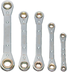 Snap-On/Williams (5 Piece) Straight Ratcheting Box Wrench Set - Metric - Exact Tool & Supply
