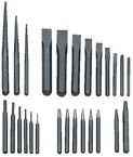 27 Piece Punch & Chisel Set -- #PC27; 3/32 to 1/2 Punches; 1/4 to 1-1/8 Chisels - Exact Tool & Supply
