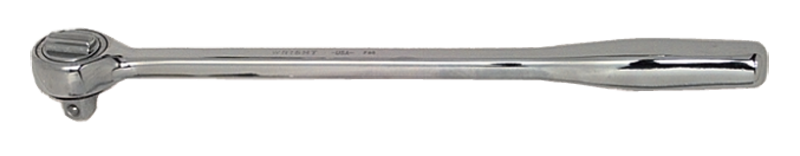 10" OAL - 3/8'' Drive - Round Head - Extra Long Reversible Ratchet - Plain Handle - Exact Tool & Supply