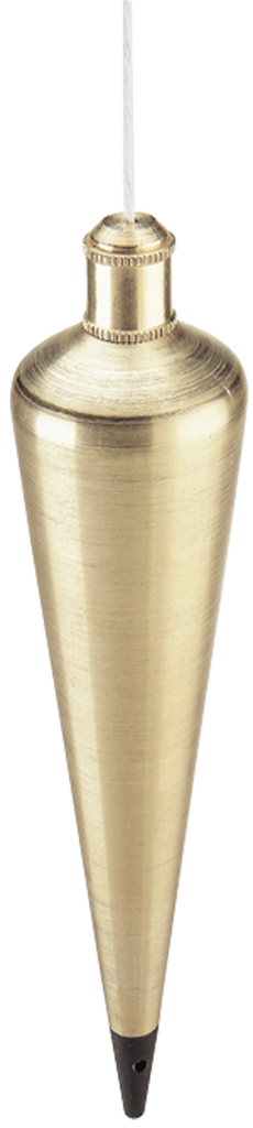 #800-12 - 12 oz - Brass Plumb Bob - Exact Tool & Supply
