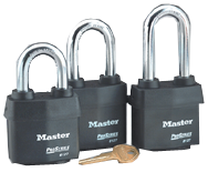 Hi-Vis Aluminum Padlock - 2-5/8'' Body Width; Keyed: Alike; - Exact Tool & Supply