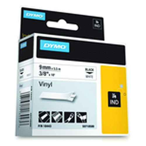 Label Roll - 3/8″ × 18' White Vinyl - Exact Tool & Supply