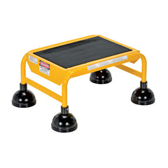 Spring Loaded Roll Ladder 1 Step Yellow - Exact Tool & Supply