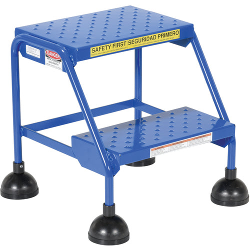Spring Loaded Roll Ladder Perf 2 Stp Blu - Exact Tool & Supply